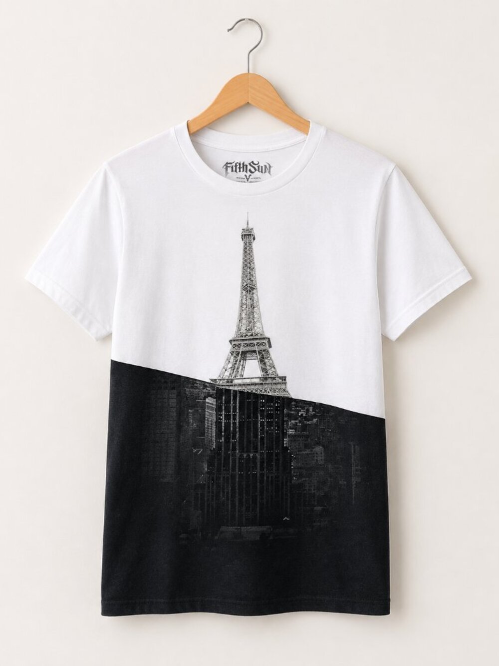 Eiffel Tower M French style City Graphic T-Shirt Y2K Grunge